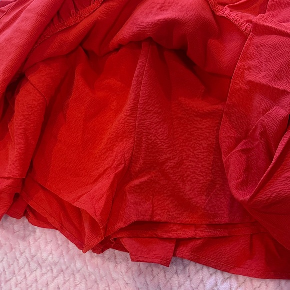 Red Ruffled Skirt - Picture 2 of 3